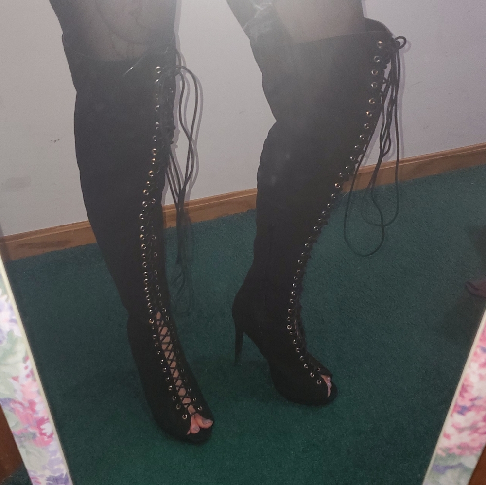 Lace up heels